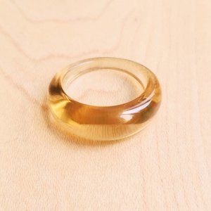 Boho Resin Dome Shape Festival Ring